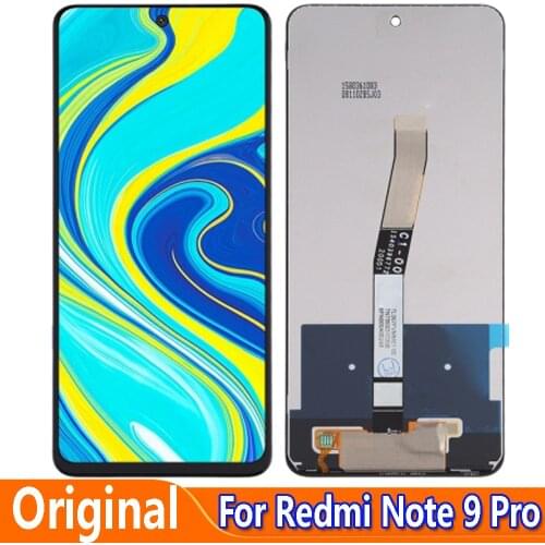 Original Display Replace 6.67" For Xiaomi Redmi Note 9 Pro 4G M2003J6B2G LCD Touch Screen Digitizer Assemby