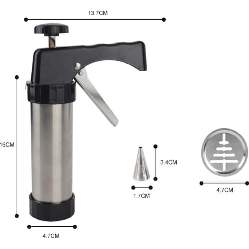 Biscuit Maker Cookie Gun Machine Cookie Making Cake Decoration Press Molds Cookie Press Kit Pastry Piping Nozzles