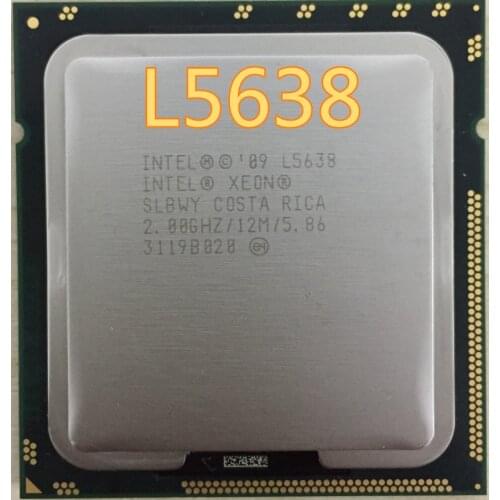 Intel Xeon L5638 l5638CPU processor 2.0GHz LGA1366/12MB L3 60W Cache Six-Core server CPU