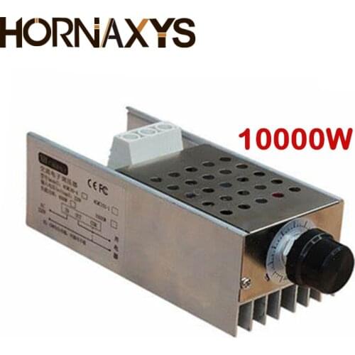 10000W 25A Speed Controller High Power SCR Voltage Regulator Dimmer Switch Speed Temperature Control Thermostat AC 110V 220V