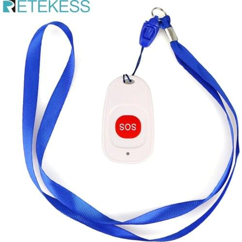 Retekess TH001 433.92MHz Wireless Call Emergency Pager Calling Button SOS Transmitter Button Patient the Elderly F9465B