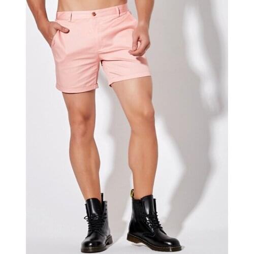 100% Cotton Mens Trunks Shorts Casual Mid Waist Briefs Men Summer Beach Shorts Solid Color Breathable Male Swimming Shorts 2021