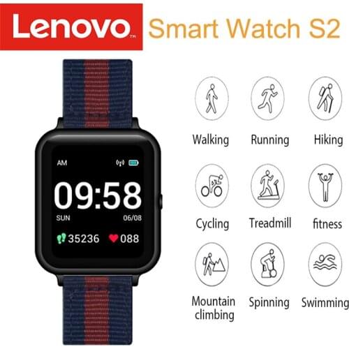 Lenovo S2 Smart Watch 1.4inch 240x240p Fitness Tracker Band Calorie Pedometer Sleep Monitor Heart Rate Monitor Men Women Gift