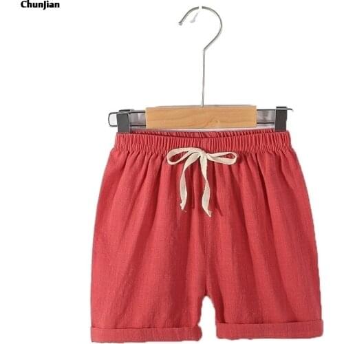 Candy Color Solid Girls Sports Shorts Children Loose Beach Pants Casual Active Shorts for Girls Summer Childrens Clothing