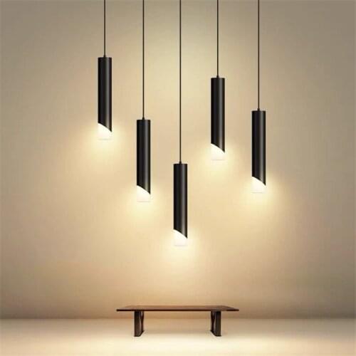 Nordic led pendant light acrylic lampshade hanging light kitchen fixture bedroom bedside dining room suspension lamp spotlight