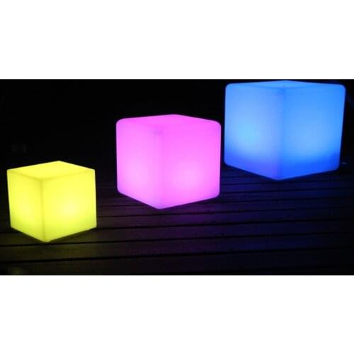 30cm LED Light Cube lumineux LED rechargeable cube illuminated cube chair free shipping 30pcs/lot