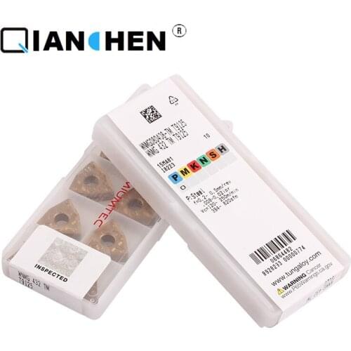 Tungaloy WNMG080408-TM T9125 WNMG080408-TS NS9530 Carbide CNC Inserts CNC Japan 10pcs Internal Turning Tool Hard Alloy