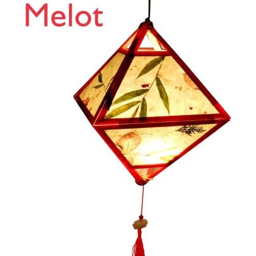 Lantern Creative Archaistic Flower Paper GD Festive Lantern DIY Material Package Childrens Hand-Held Homemade Handmade Lamp