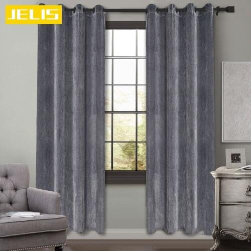 High Quality Dutch Velvet Modern Blackout Curtains for Living Room Bedroom Window Treatment Blinds Solid Color Finished Drapes