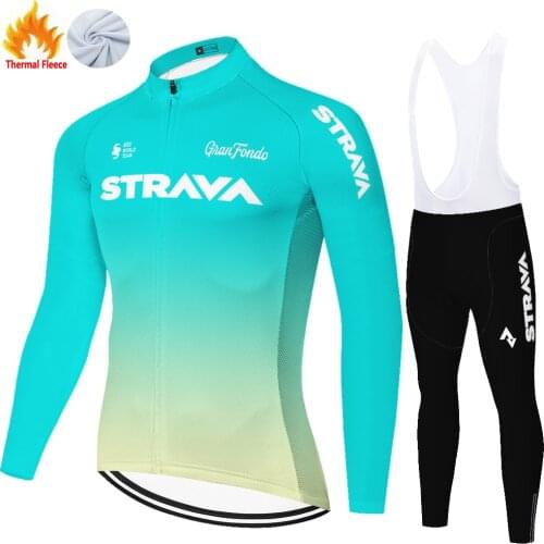 Strava Winter Thermal Fleece Mallots Велоспорт Джерси Велосипедная Cycling Set Ropa Ciclismo Hombre Roupa Ciclismo Masculino