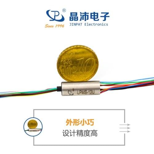 12/10*1A Ultra-micro Cap Type Electric Slip Ring UAV Precision Instrument Rotating Connector