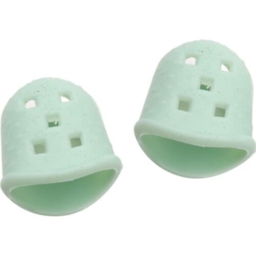 2 pcs Soft Kalimba Finger Protector Thumb Picks for Beginner Kalimba Accessories Light Green