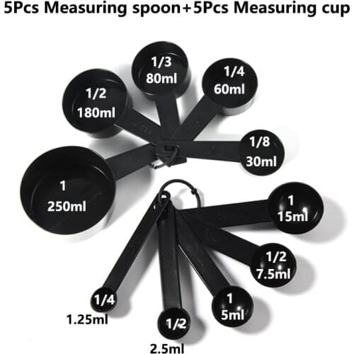 5/10pcs Kitchen Measuring Spoons Teaspoon Coffee Sugar Cake Baking Flour Cups Kitchen Cooking Tools