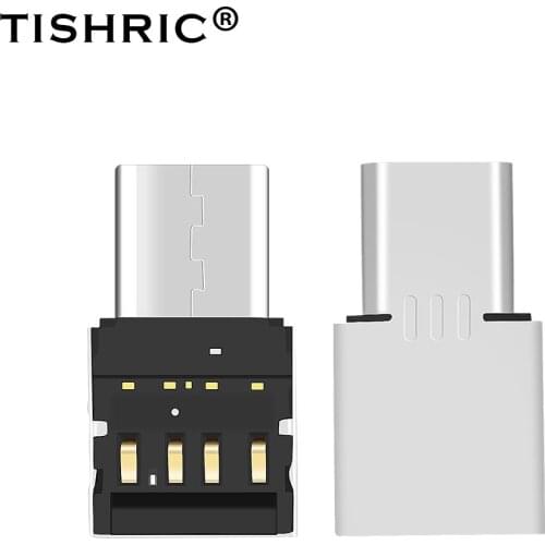 TISHRIC Otg Type C Adapter Phone Charger Micro Usb To Type C Adapter Lightning To Jack Adapter Suitable For Huawei Xiaomi Phones