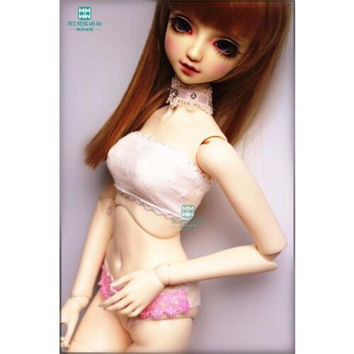 BJD dolls accessories for 30-65cm 1/3 1/4 1/6 BJD DD SD GEM,XAGADOLL MYOU YOSD Doll fashion Tube top lace panties underwear