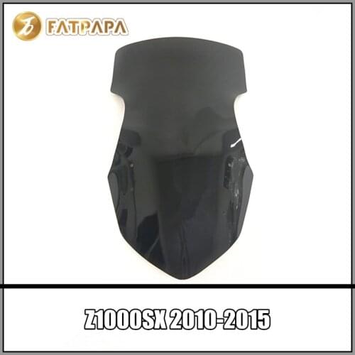 Extended Edition Motorcycle Accessories Black and transparent Windshield For KAWASAKI Z1000SX 2010-2015 Z1000 SX NINJA 1000