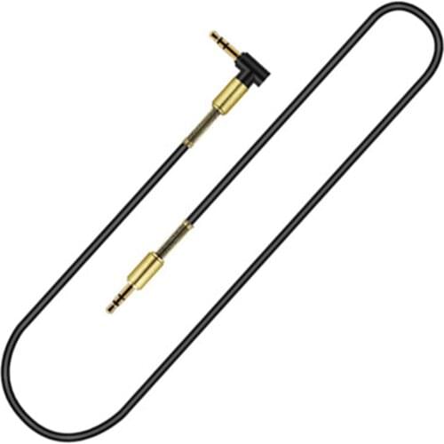 Car AUX Audio Cable 3.5mm Jack acoustics Male to Male HIFI Universal Stereo Audio Cable with 90 Degree Angle AUX Cord