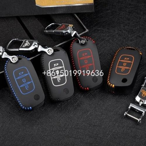 Car Key cover for Renault Koleos 2017 kadjar 2017 remote Leather key case holder 3 button