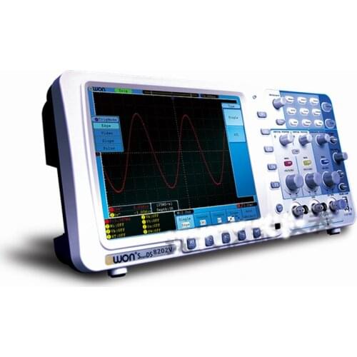 New Original SDS8202V OWON Digital Oscilloscope USB + LAN + VGA Dual Channels Storage 200MHz Bandwidth 2GS/s Samplerate