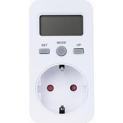 Digital Wattmeter LCD Energy Monitor Power Meter Electricity Electric Meter Usage Monitoring Socket EU Plug