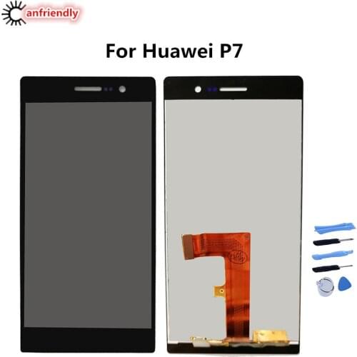 For Huawei Ascend P7 P7-L00 P7-L05 P7-L10 LCD Display+Touch Screen Replacement Digitizer with frame Assembly For Huawei P7 P 7