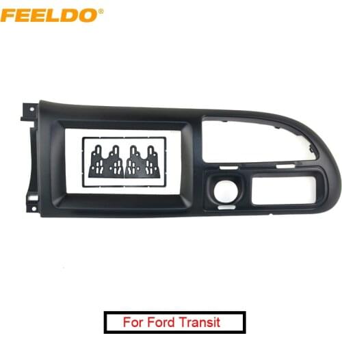 FEELDO 1PC Car CD Radio Stereo Fascia Panel Frame Adaptor Fitting Kit For Ford Transit (2006~2013) #AM3988