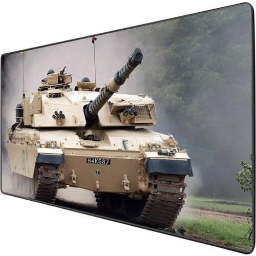 XGZ Tank HD printing large game mousepad computer large size xl 2xl rubber table mat notebook keyboard pad non-slip lock edge