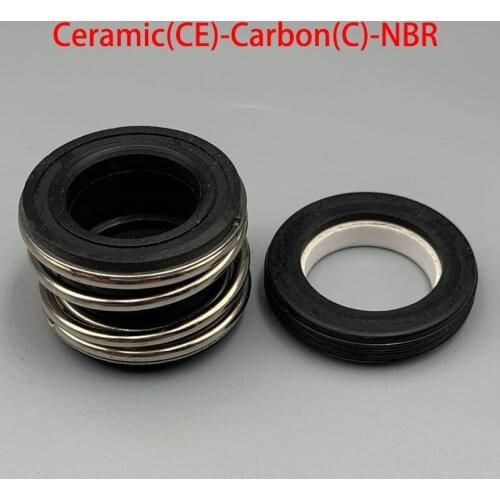 MG1-50 Ceramic Carbon NBR Water Pump Single Coil Spring Bellows Shaft Mechanical Seal