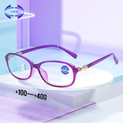 VCKA Retro Multifocal Progressive Reading Glasses Anti-blue light Far and Near double Optical Presbyopic for Women Men Eyewear