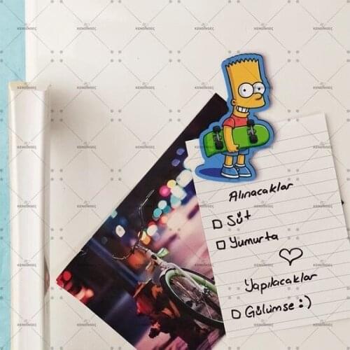 Hipder Bart Simpson Printed Wooden Magnet decorative objects Декоративные элементы Objetos decorativos