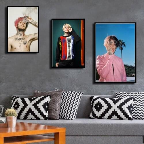 Poster Lil Peep R.I.P Rapper Hip Hop New Music Pop Singer Art Canvas Nordic Modern Living Room Home Decoration Painting