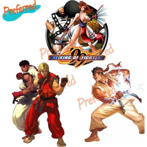 Popular Cartoon King of Fighters Motorcycle Head Notebook Decal Car Bumper Window Sticker Vinyl Material Auto Decoration