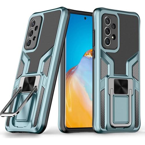 Shockproof Case for Samsung A 32 5G 2021 Back Cover Metal Ring Military Holder for Samsung Galaxy A32 Case SM-A326 Bumper Coque