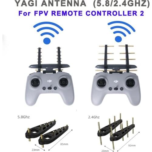DJI FPV Remote Control 2 Yagi Antenna Accessories For DJI FPV Signal Booster Range Amplifier 2.4/5.8Ghz Silicone Signal Booster