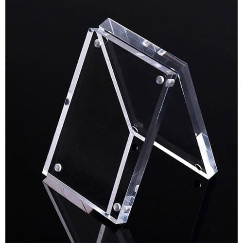 Christmas Gift Acrylic Clear Photo Frame Creative Crystal Picture Frame Bedroom Deck Decor 5 Sizes Double-sided Photo Frame