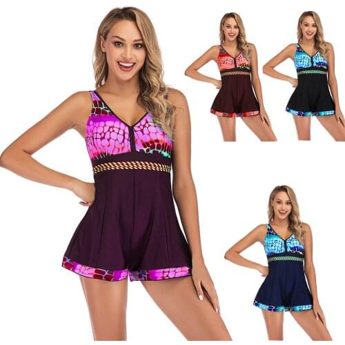 Sexy Tankini Swimsuits Women Beach Wear Two Piece Swimsuit Swimwear Women Swimming Summer Bathing Suit Bikini 2019 Plus Size 5XL