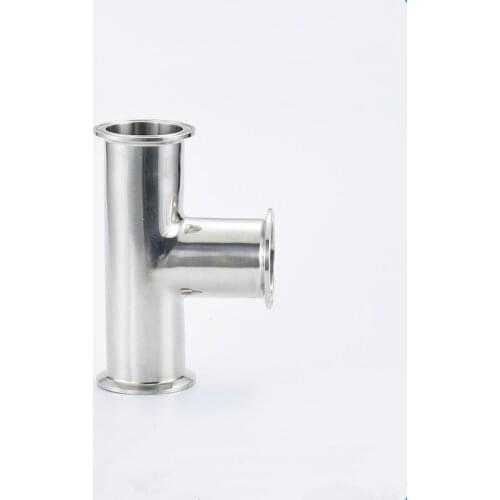 Free Shipping 1'' (25mm)OD50.5,Sanitary Tri Clamp 3 Way Tee Connector Pipe Fitting For Homebrew,Stainless Steel SS304