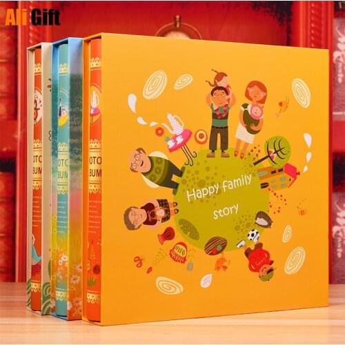 Creative Simple Photo Album Paper Crafts Handmade Baby Child Marriage Albums Sheets For 6 Inch Photo Suit Different Size Photo