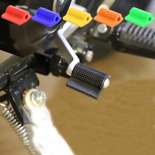 Universal Motorcycle Shift Gear Lever Pedal Rubber Cover Shoe Protector Foot Peg Toe Gel for Honda Kawasaki Yamaha Accessory