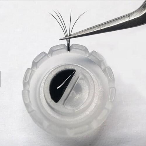 100 pcs Disposable Eyelash Blooming Cup Easy Fan Lash Extensions Tools easy fan eyelash fan tool