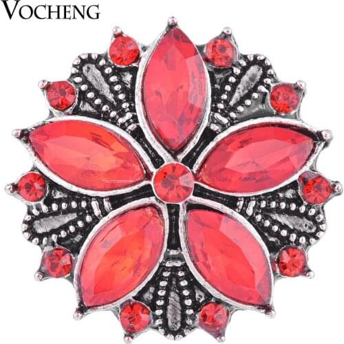 Vocheng Ginger Snap 18mm Full Bloom 3 Colors Crystal Vintage Jewelry Vn-1099