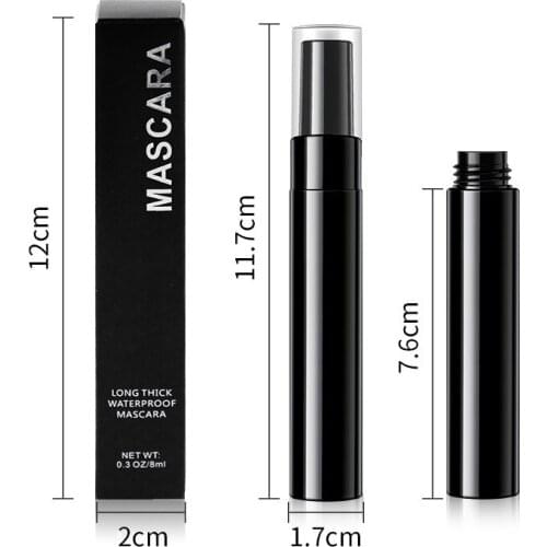 Custom Logo Waterproof 4D Silk Fiber Eyelash Mascara Black Extension Thick Lengthening Curling Natural Lasting Makeup Tool OEM