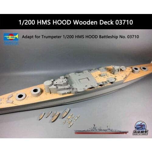 1/200 HOOD Wooden Deck for Trumpeter 03710