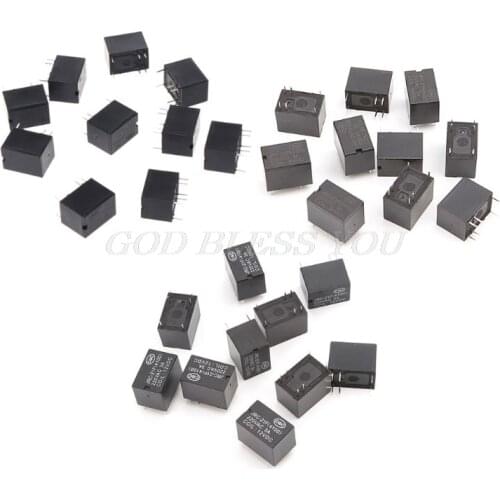 10pcs JRC-21F 4100 DC Mini Power Relay 6-pin PCB Mount Circuit Board Relays 3V 5V 12V Drop Shipping