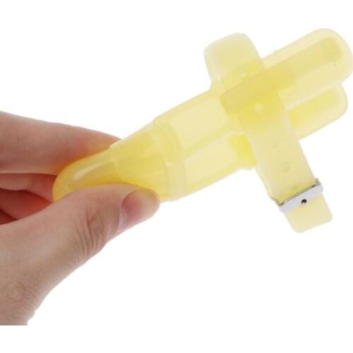 2 Colors Nontoxic Silicone Baby Kids Child Finger Guard Stop Thumb Sucking Wrist Band Q1FE