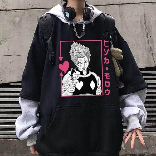 2021 Anime Hunter X Hunter Hisoka Hoodies Fashion Men Women Sweatshirts Casual Hooded Harajuku Pullover Hoodie
