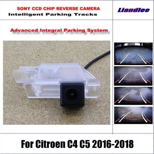 Car Reverse Camera For Citroen C4/C5 2016-2018 Rear View Dynamic Guidance Tracks Intelligentized CAM