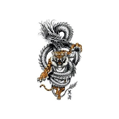 Free delivery Top Quality popular counted cross stitch kit Dragon and Tiger fighting