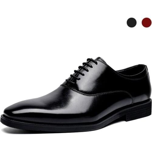 Brogue Derby Black Formal Bridegroom Dress Best Men Shoes Designer Original Genuine Leather Vintage Shoes for Men