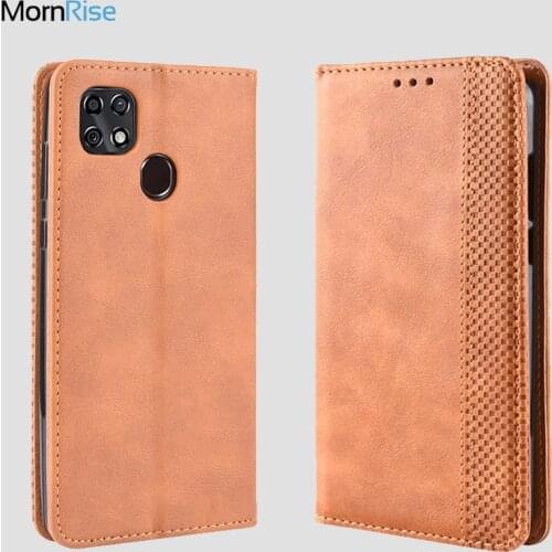 Luxury Retro Slim Magnetic Leather Flip Cover For ZTE Blade 20 Smart Case Book Wallet Card Stand Soft Cover Mobile Phone Bags